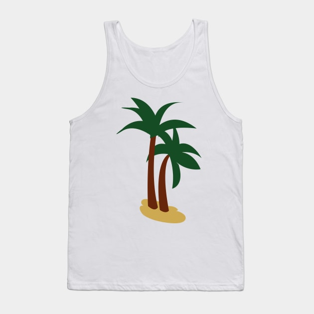 Cartoon Palm trees Tank Top by nickemporium1